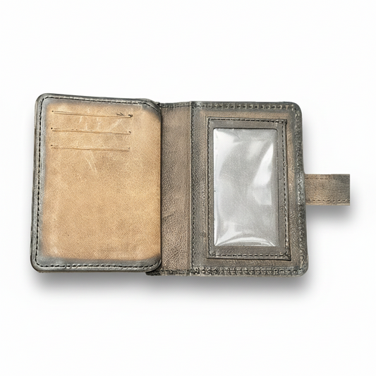 Handcrafted Distressed Bi-Fold Leather Wallet 5" x 7.5"
