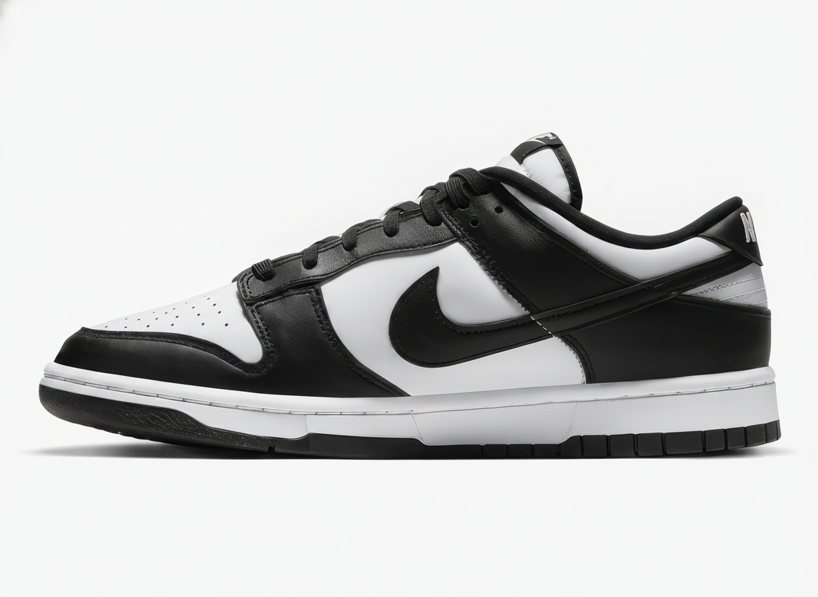 Men's Nike Dunk Low "Panda" Sneakers Size 10 White/Black-White