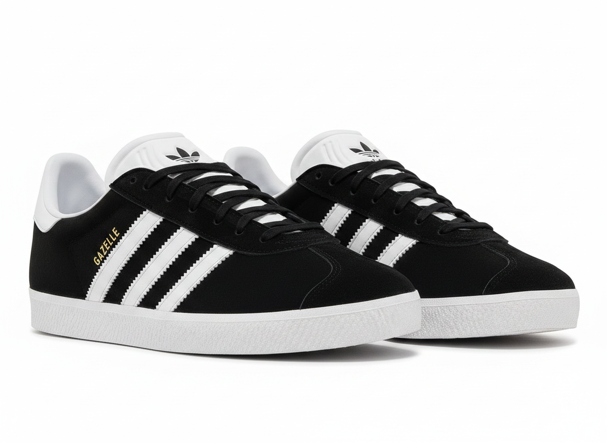 Little Kid Adidas Gazelle Athletic Shoe Size 11K Black/White