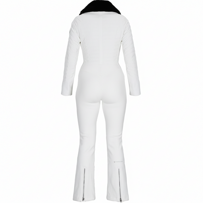 Obermeyer Katze Snowboarding Ski Suit 550 FP White Black Size 8