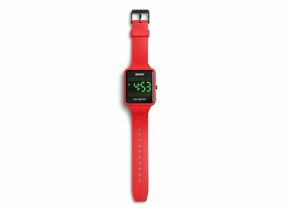 SKMEI 1541 LED Sports Watch - Red