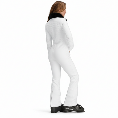 Obermeyer Katze Snowboarding Ski Suit 550 FP White Black Size 8