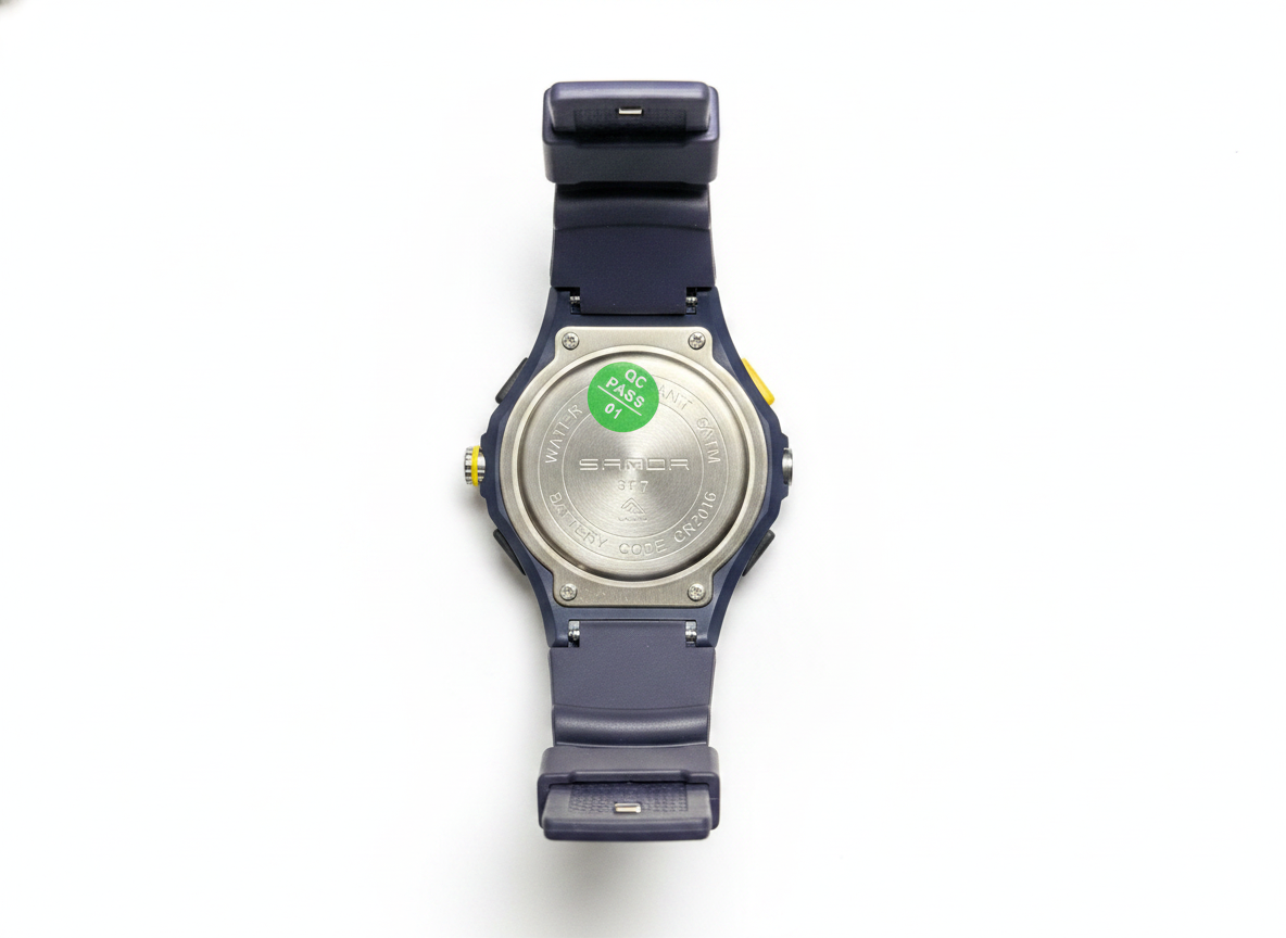 SANDA Women's Electronic Watch 3117 Dual Display Waterproof Quartz Wristwatch Blue