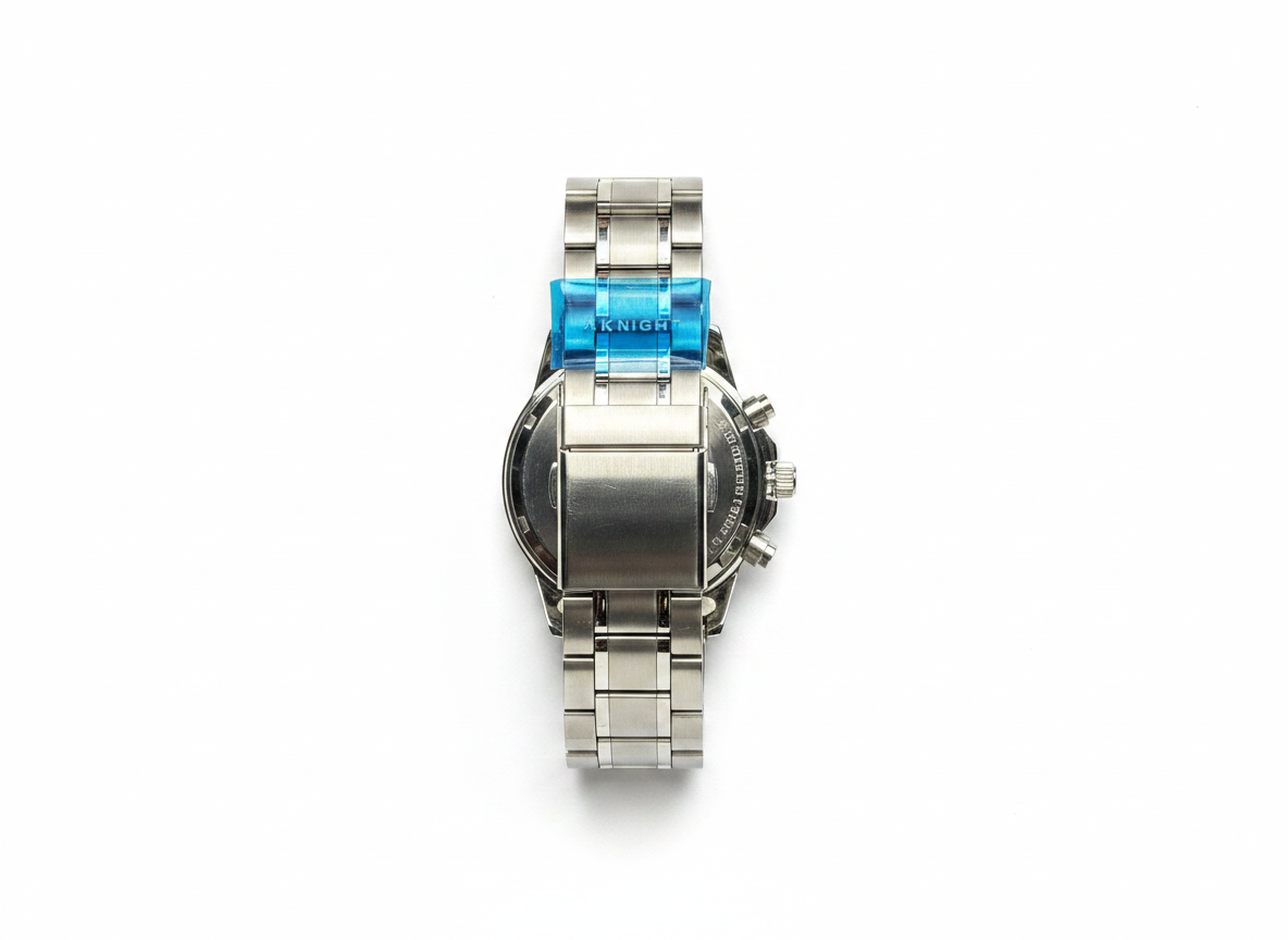 Men's Aknight 42mm Big Face Silver and Black