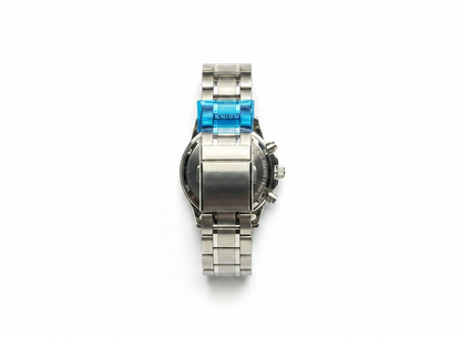 Men's Aknight 42mm Big Face Silver and Black