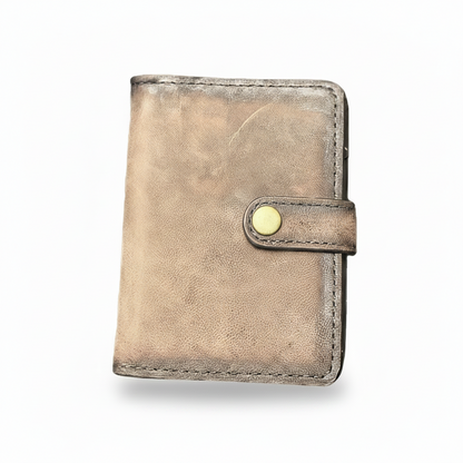 Handcrafted Distressed Bi-Fold Leather Wallet 5" x 7.5"