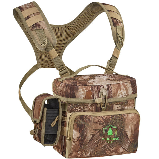 Wild Cedar Binocular Harness Chest Pack with Rangefinder Pouch