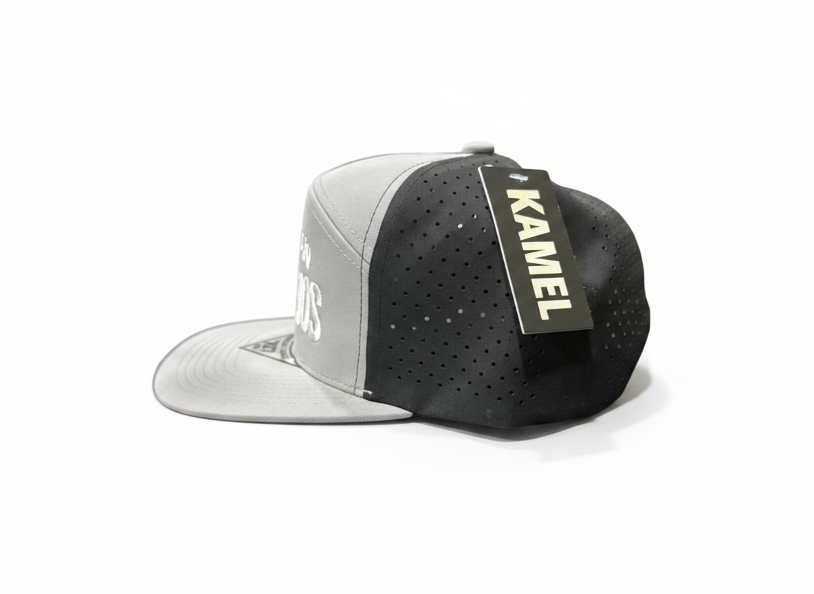 7 Panel Hydro Performance Flat Bill Snapback Trucker Cap - Allergic to Pendejos