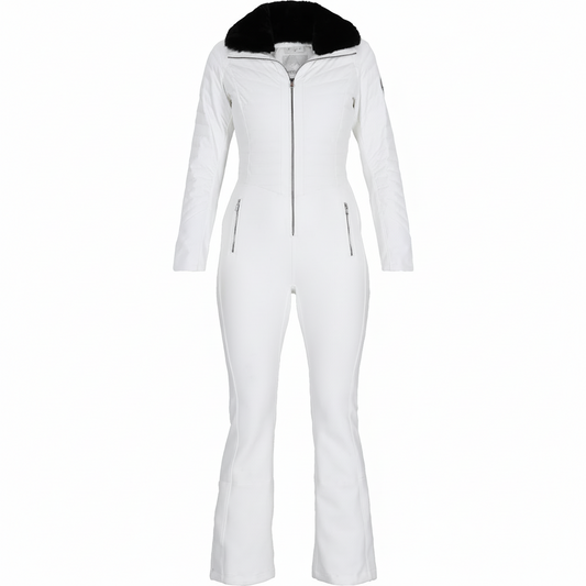 Obermeyer Katze Snowboarding Ski Suit 550 FP White Black Size 8