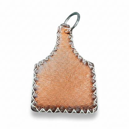 Handcrafted Leather Cow Tag 4.25" x 3"