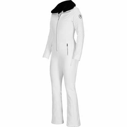 Obermeyer Katze Snowboarding Ski Suit 550 FP White Black Size 8